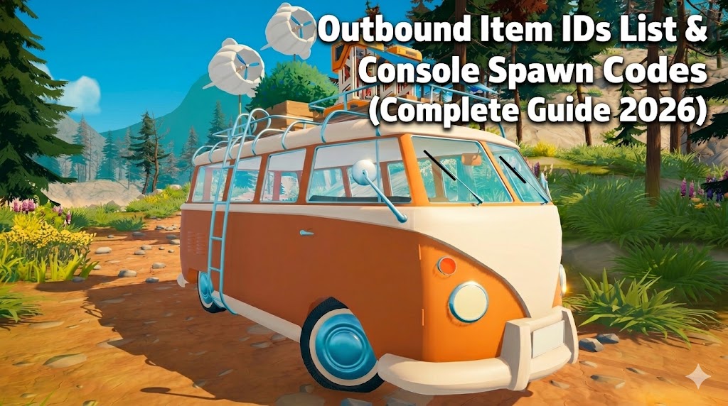 Outbound Item IDs List & Console Spawn Codes - Pacific Drive Complete Guide 2026