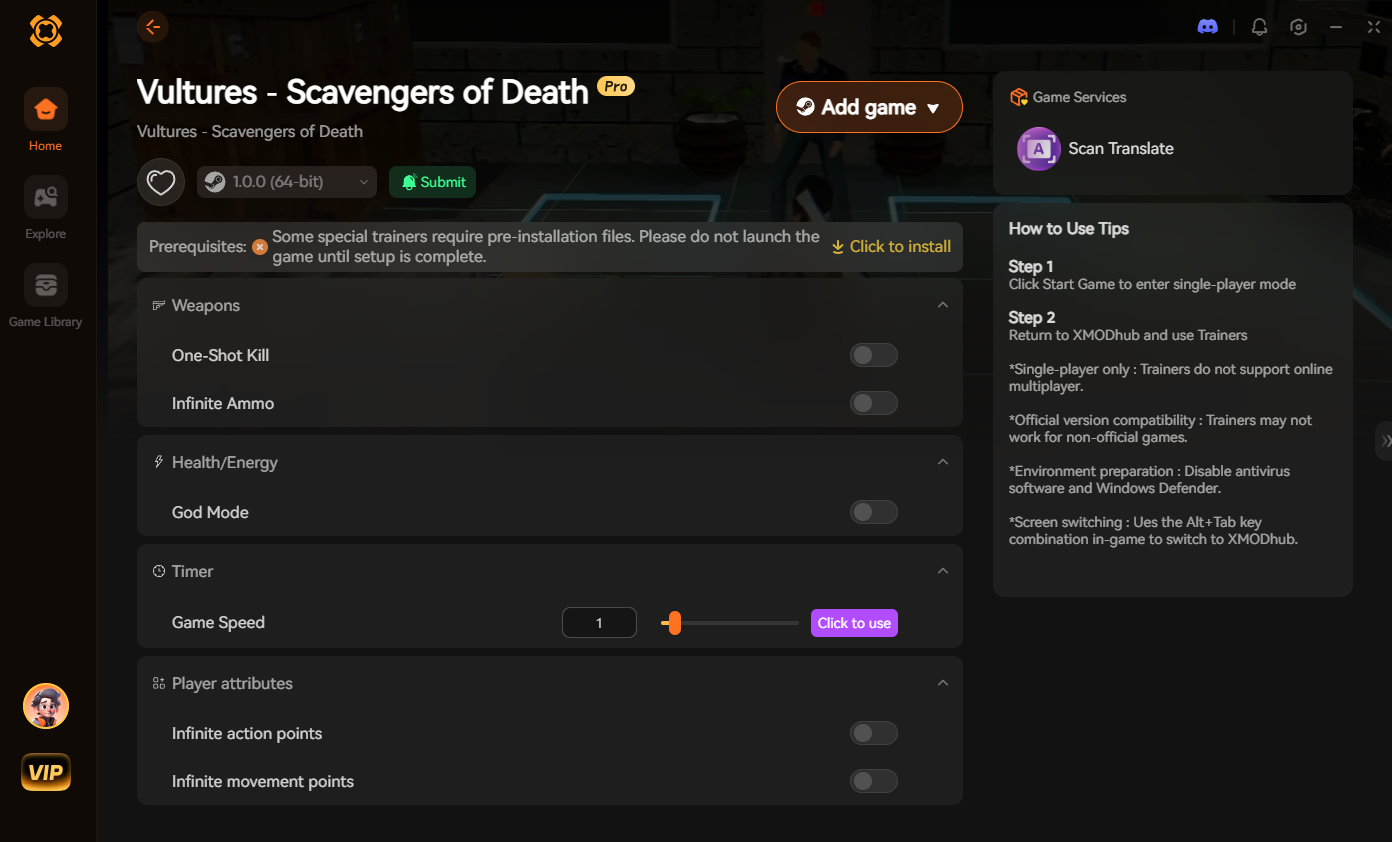Vultures - Scavengers of Death mods