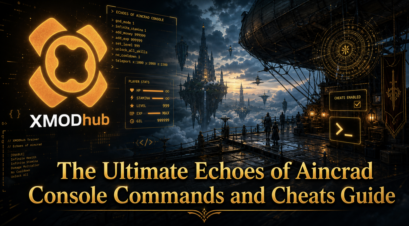 Echoes of Aincrad console commands and cheats guide blog banner