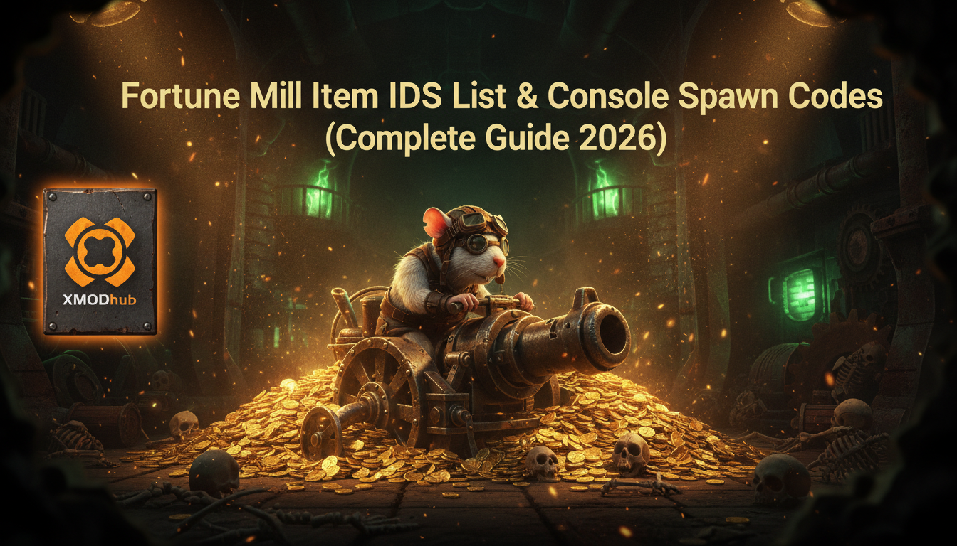 Fortune Mill Item IDs List & Console Spawn Codes (Complete Guide 2026)