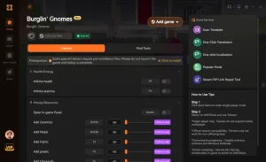Burglin’ Gnomes Cheats PC