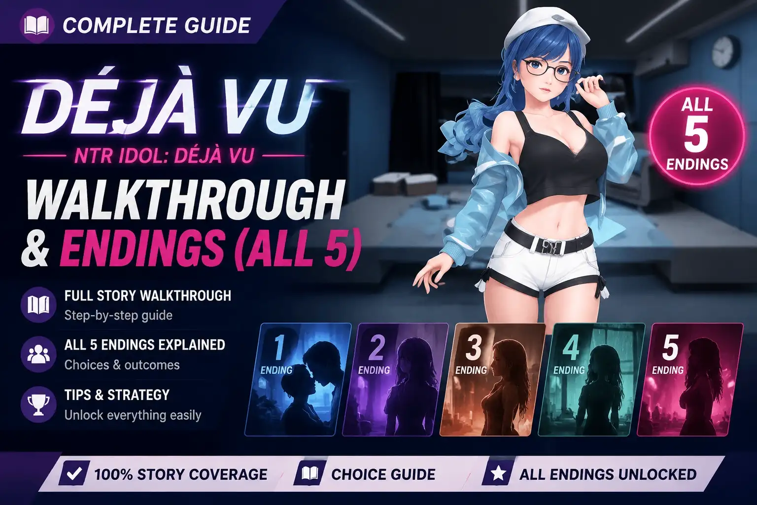 Déjà Vu NTR Idol: Déjà Vu — Прохождение и все 5 концовок