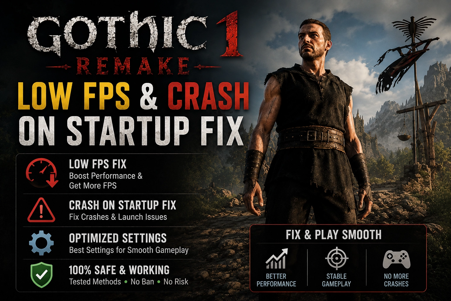 Gothic 1 Remake Best Settings for Low FPS (v1.0 Fixes)
