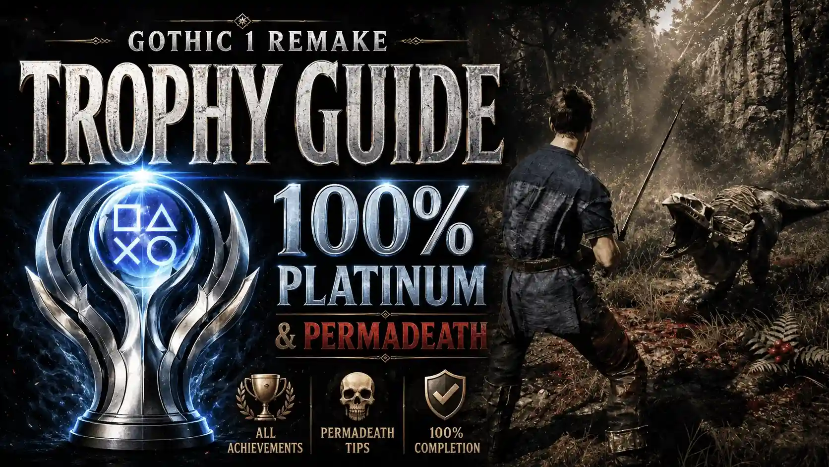Gothic 1 Remake Trophy Guide: 100% Platinum & Permadeath