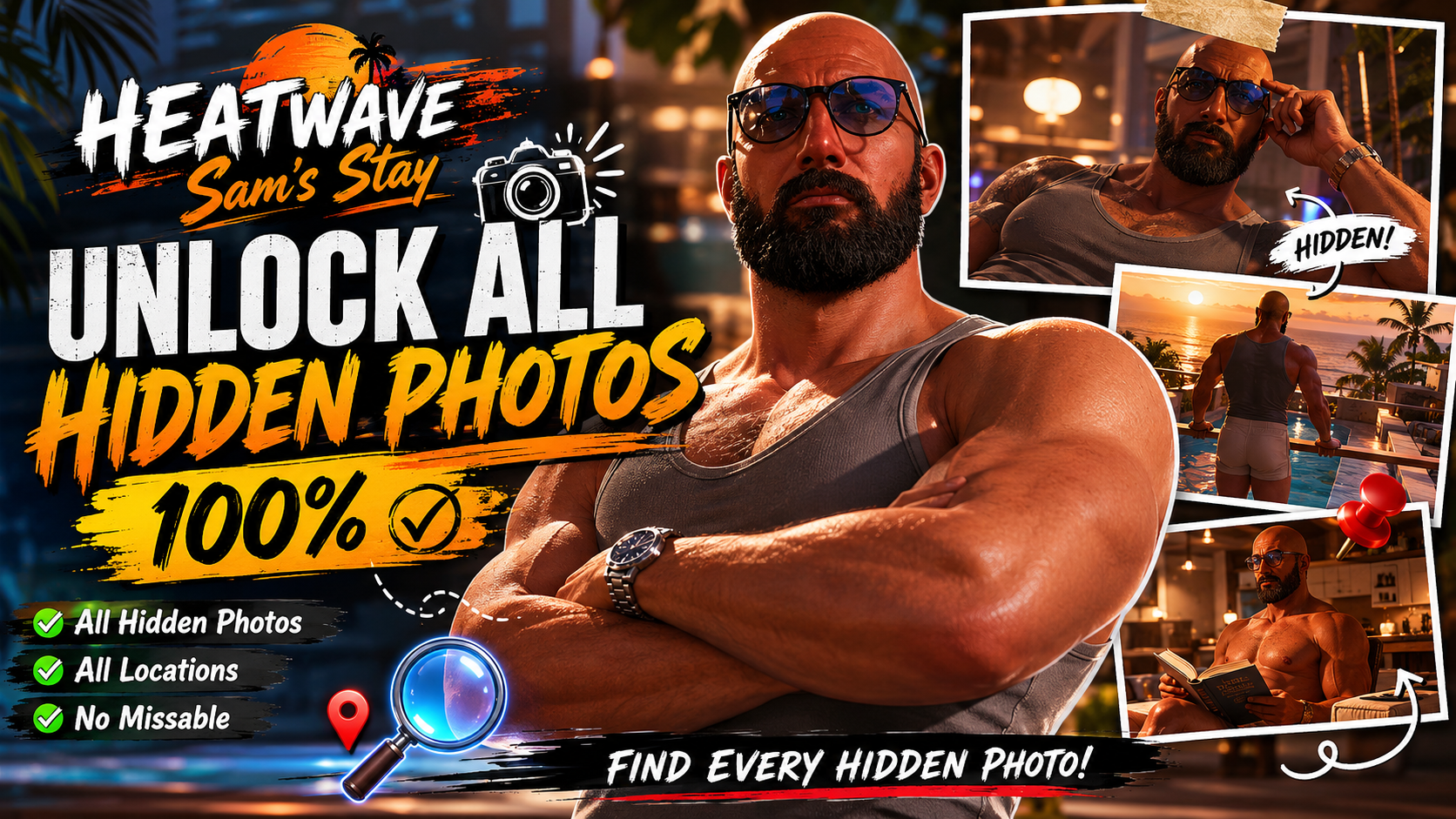 Heatwave Sam’s Stay Unlock All Hidden Photos (100%)