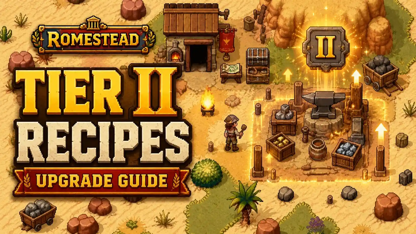 Romestead How to Upgrade to Tier II Recipes (Guide)