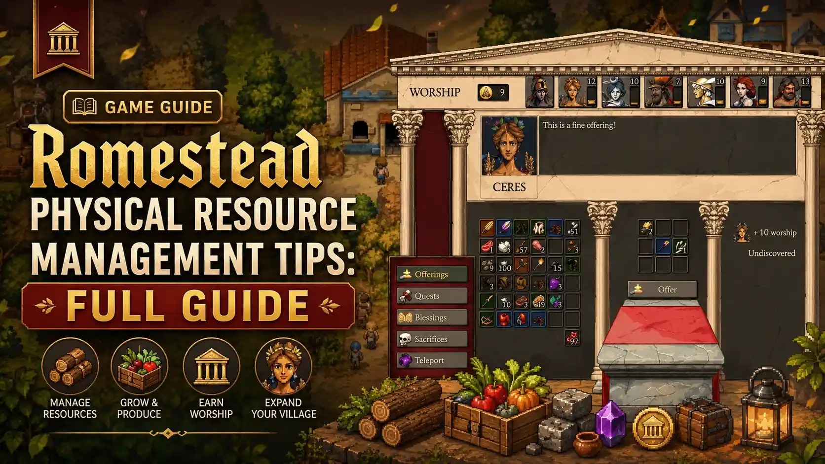 Romestead Physical Resource Management Tips: Full Guide