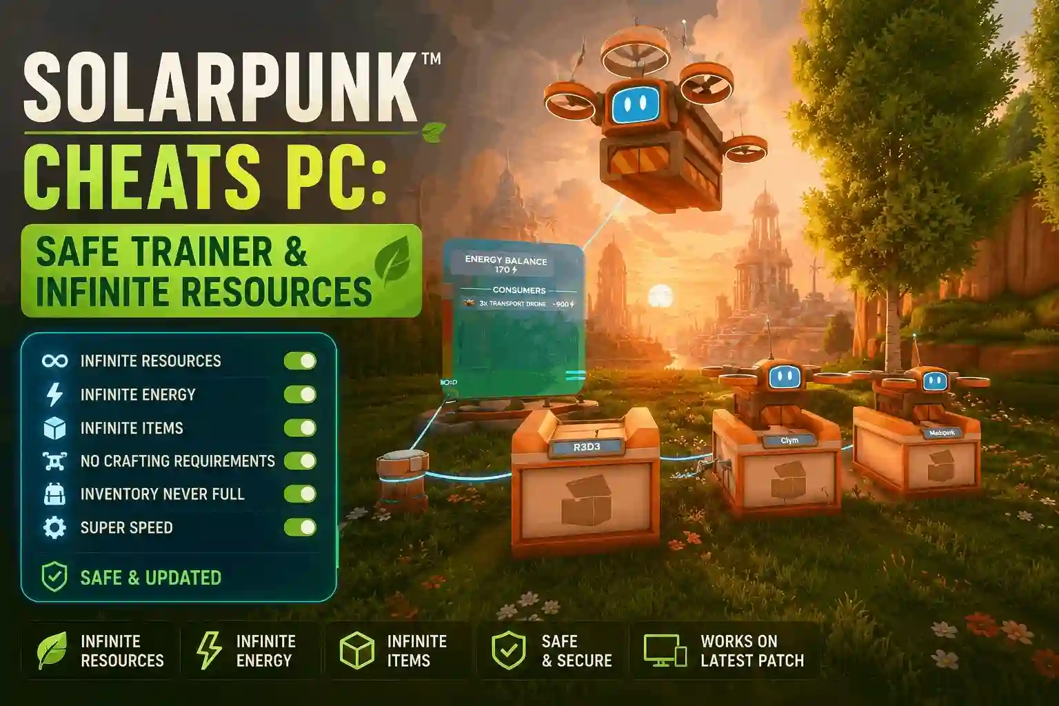 Solarpunk™ Cheats PC: Safe Trainer & Infinite Resources