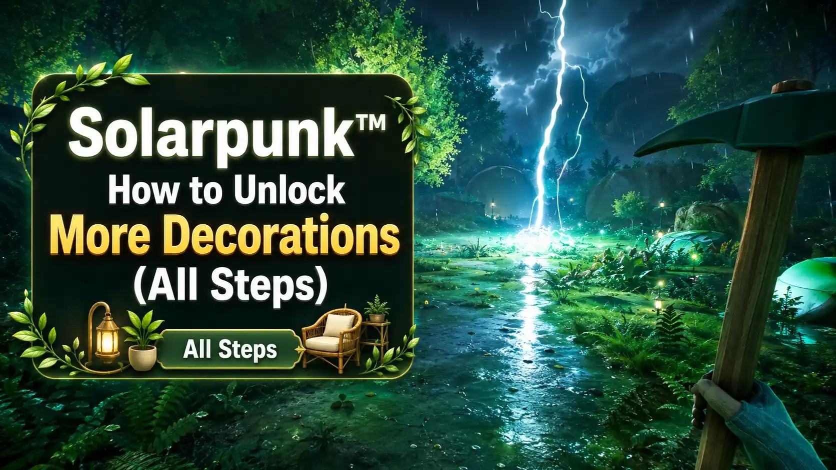 Solarpunk™ How to Unlock More Decorations (All Steps)