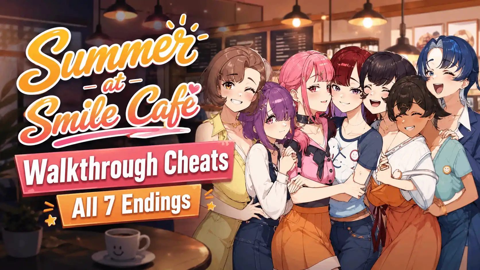 Summer at Smile Café Walkthrough cheats: All 7 Endings