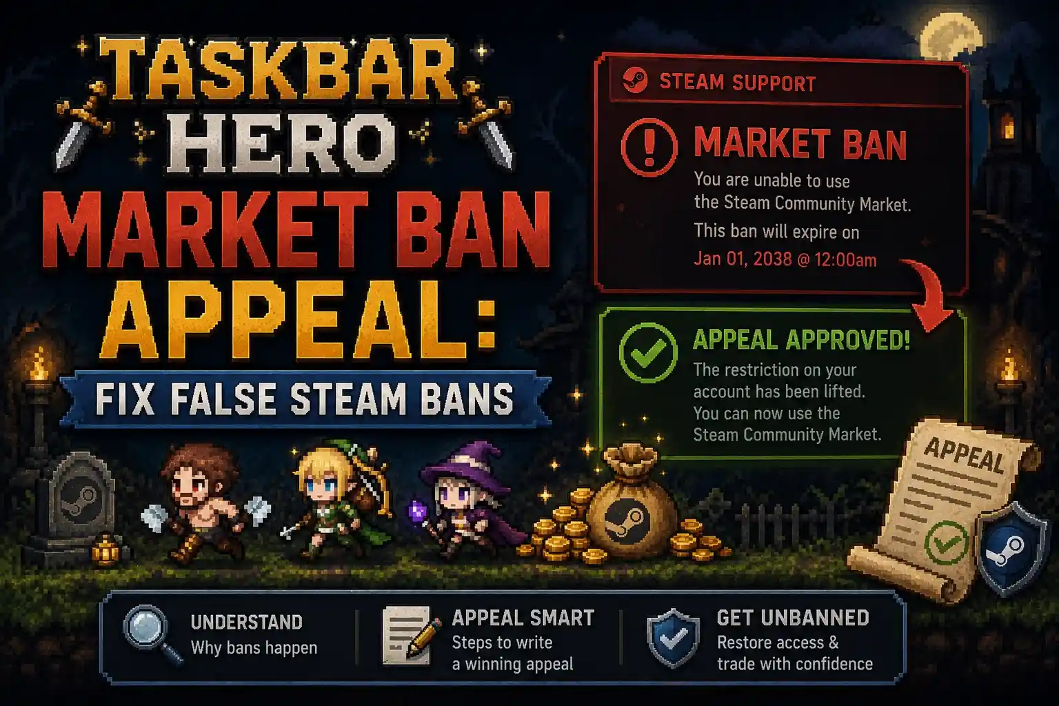 Taskbar Hero Market Ban Appeal Fix False Steam Bans