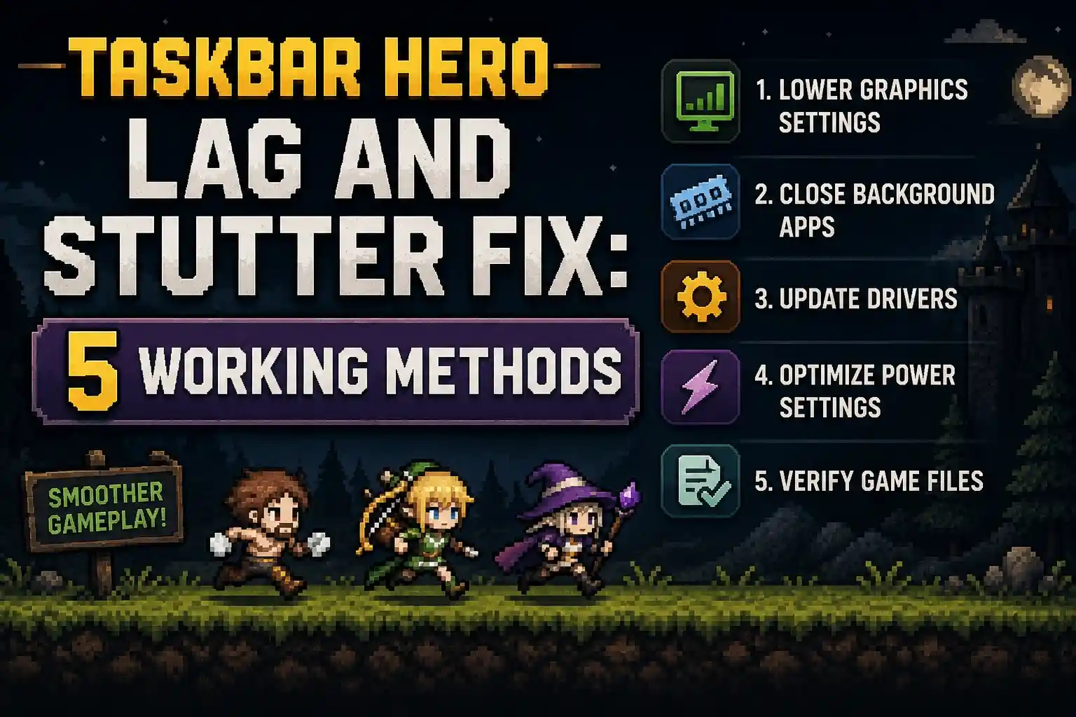 Как исправить лаги и фризы в Taskbar Hero: 5 рабочих способов
