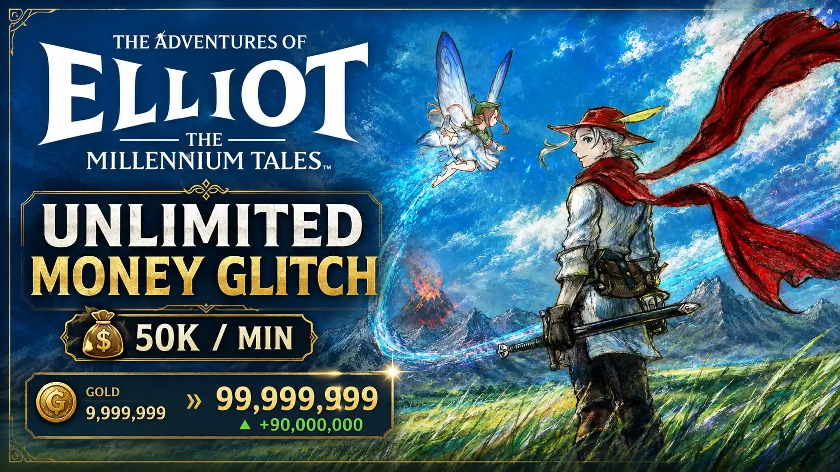 The Adventures of Elliot Unlimited Money Glitch (50K/Min)