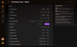 The Binding of Isaac Rebirth Cheats PC - All Commands