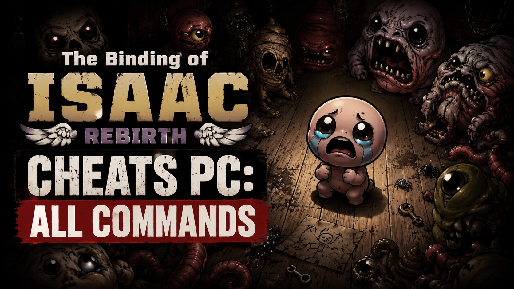 The Binding of Isaac Rebirth Cheats PC: All Commands