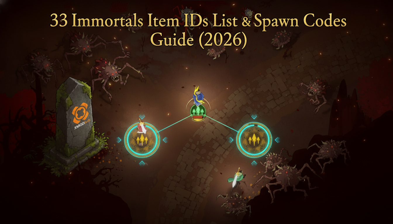 33 Immortals Item IDs List & Console Spawn Codes (Complete Guide 2026)