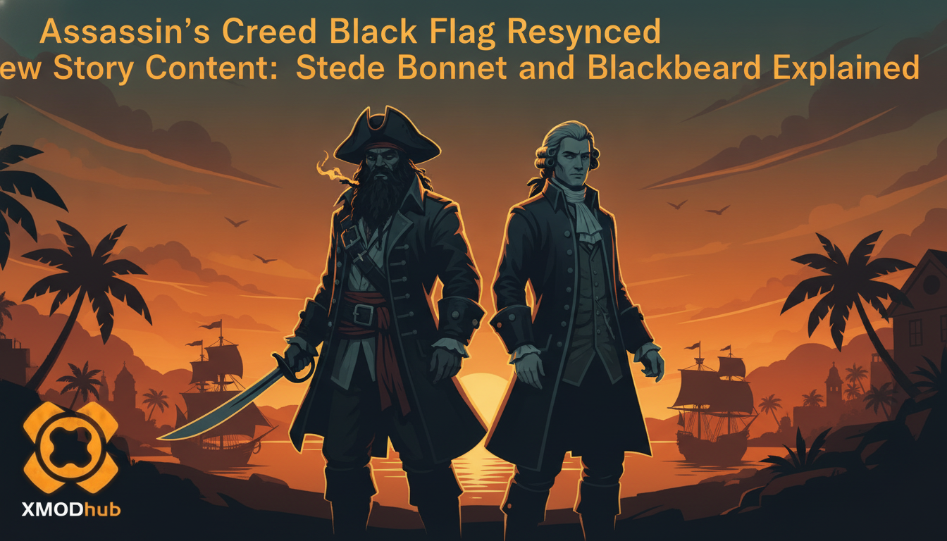 Assassin’s Creed Black Flag Resynced New Story Content: Stede Bonnet and Blackbeard Explained