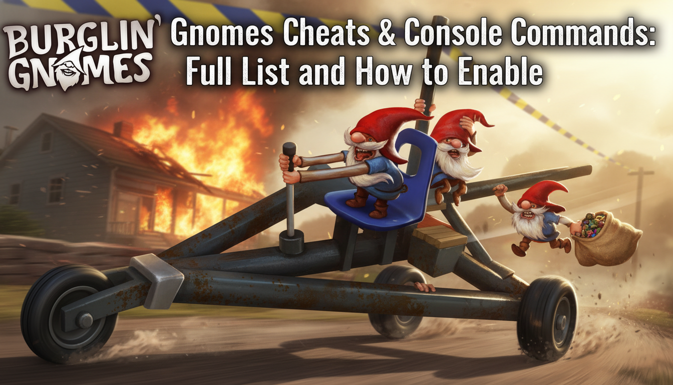 Burglin’ Gnomes Cheats & Console Commands: Full List and How to Enable