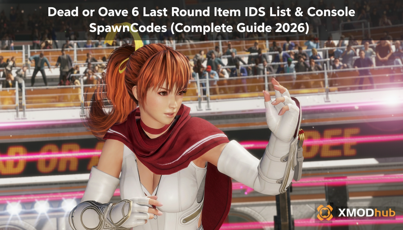 Dead or Alive 6 Last Round Item IDs List & Console Spawn Codes (Complete Guide 2026)