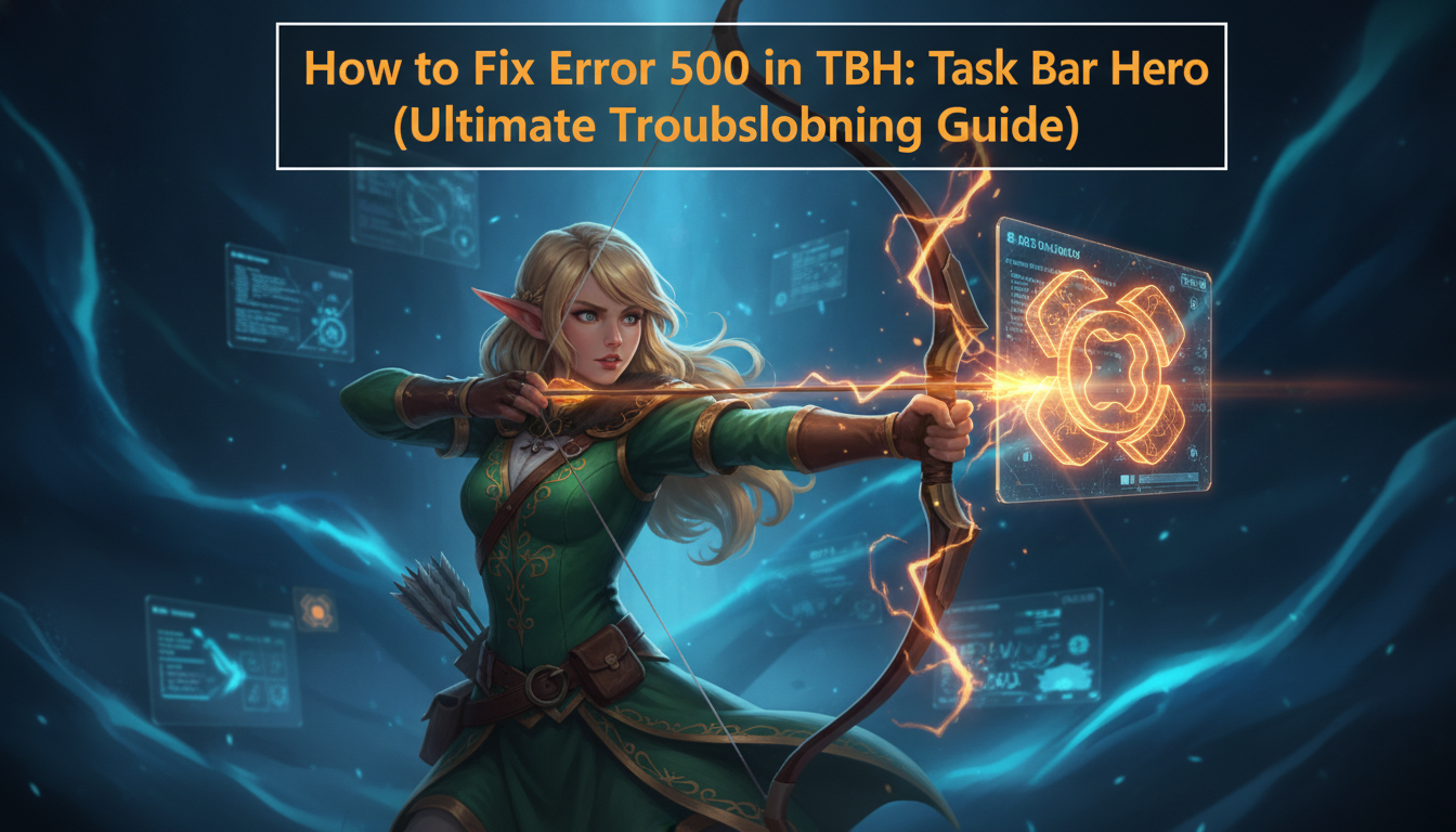 How to Fix Error 500 in TBH: Task Bar Hero (Ultimate Troubleshooting Guide)