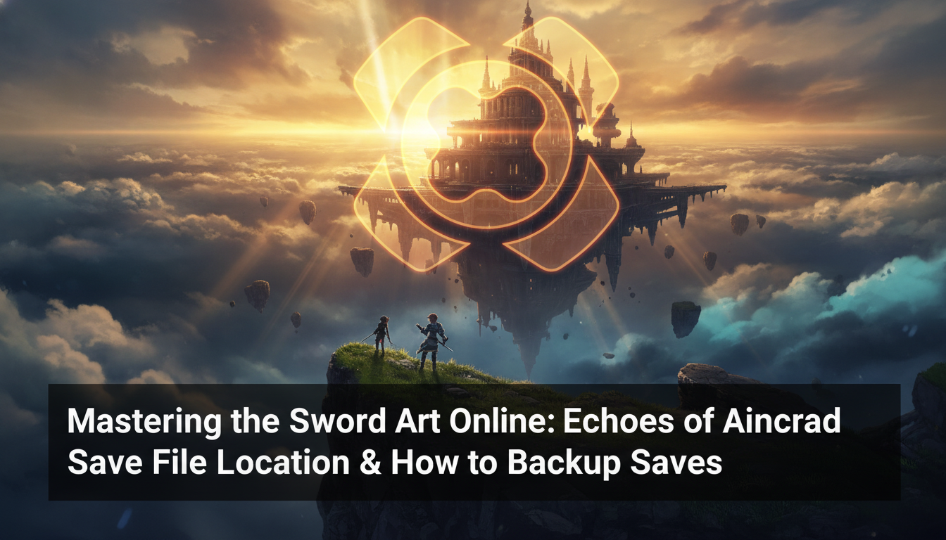 Mastering the Sword Art Online: Echoes of Aincrad Save File Location & How to Backup Saves