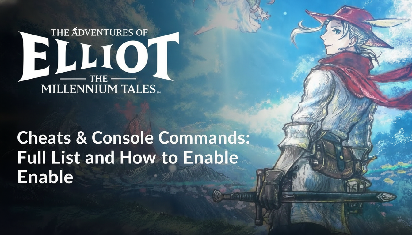 The Adventures of Elliot: The Millennium Tales Cheats & Console Commands: Full List and How to Enable