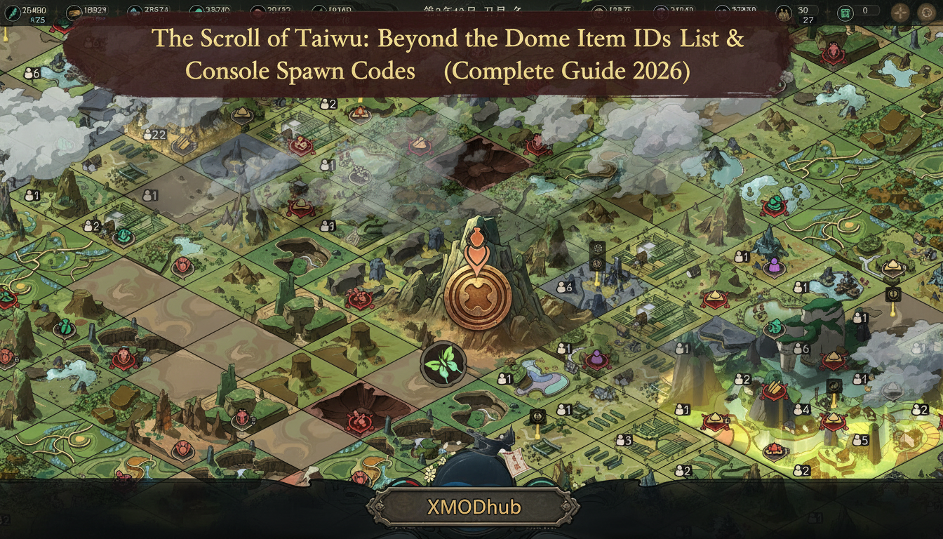 The Scroll of Taiwu: Beyond the Dome Item IDs List & Console Spawn Codes (Complete Guide 2026)