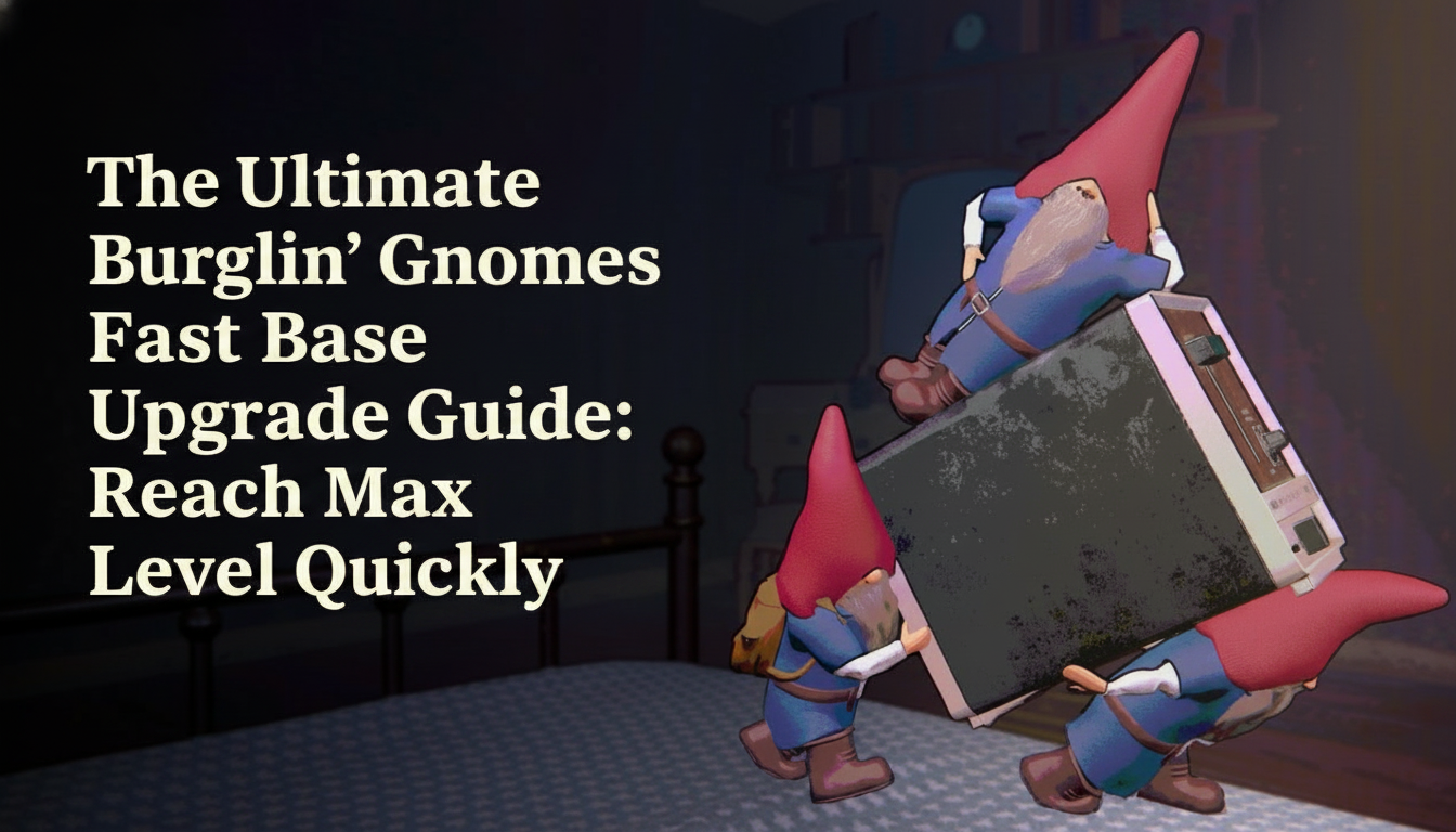 The Ultimate Burglin’ Gnomes Fast Base Upgrade Guide: Reach Max Level Quickly