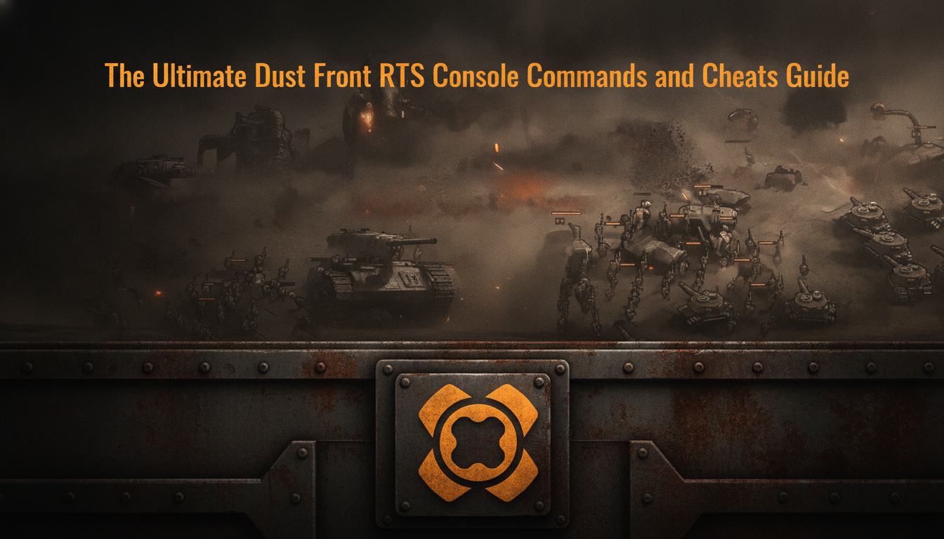 Dust Front RTS console commands and cheats guide cover image