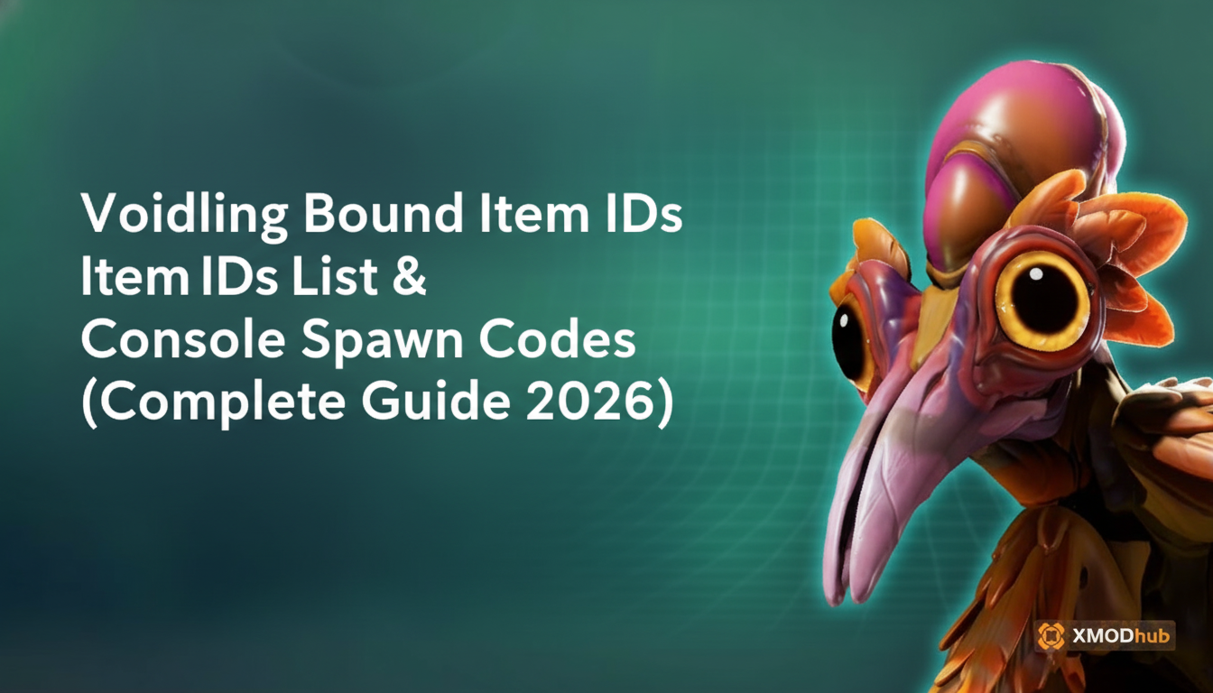 Voidling Bound Item IDs List & Console Spawn Codes (Complete Guide 2026)