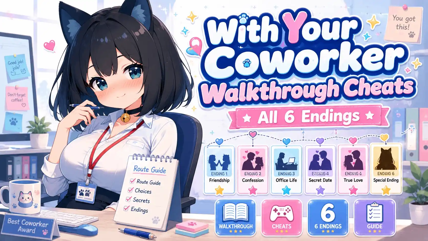 ith Your Coworker Walkthrough Cheats - All 6 Endings