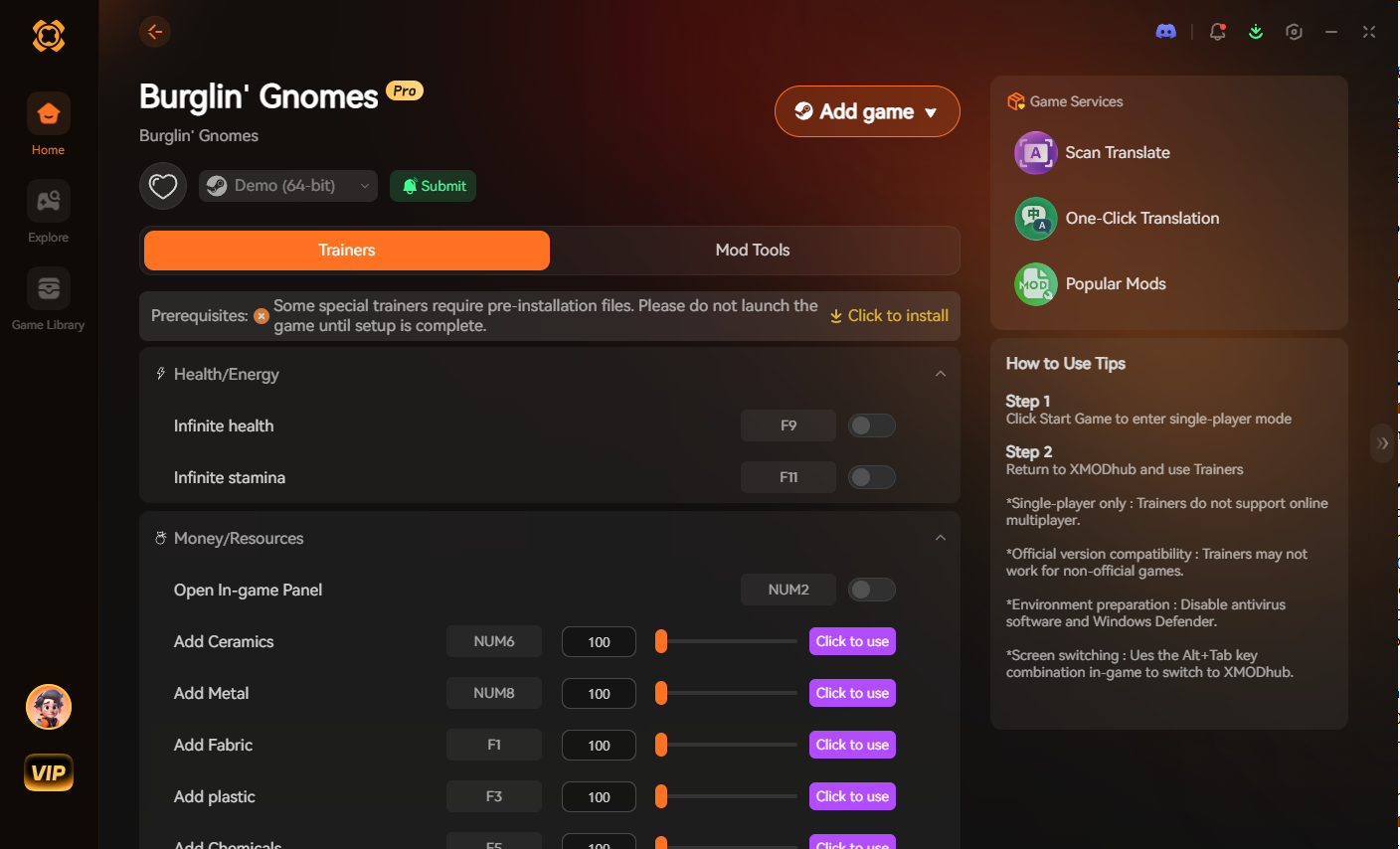 Burglin' Gnomes mods