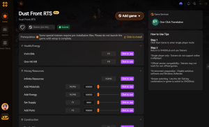 Обложка блога с руководством по читам для Dust Front RTS