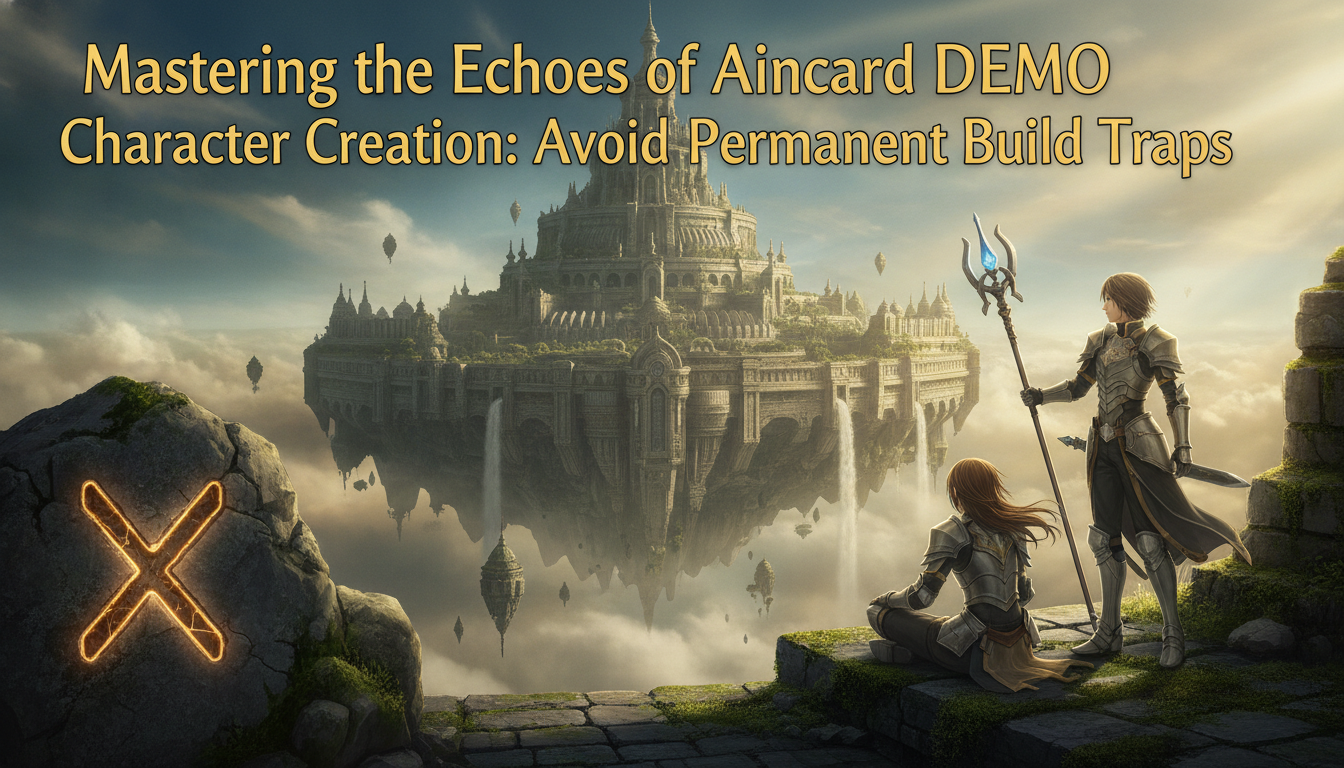 Mastering the Echoes of Aincrad DEMO Character Creation: Avoid Permanent Build Traps