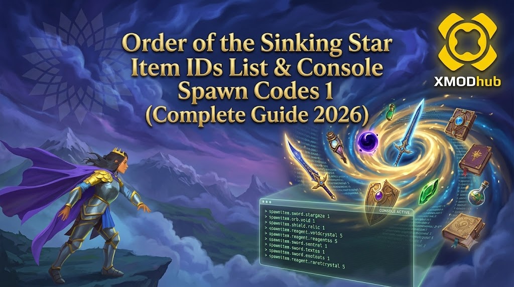 Order of the Sinking Star Item IDs List & Console Spawn Codes (Complete Guide 2026)
