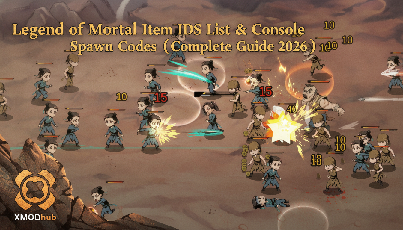 Legend of Mortal Item IDs List & Console Spawn Codes (Complete Guide 2026)