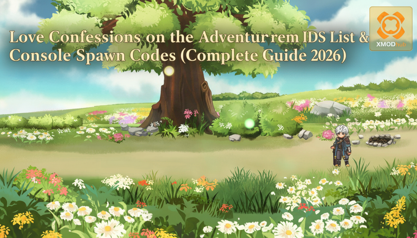 Love Confessions on the Adventure Item IDs List & Console Spawn Codes (Complete Guide 2026)