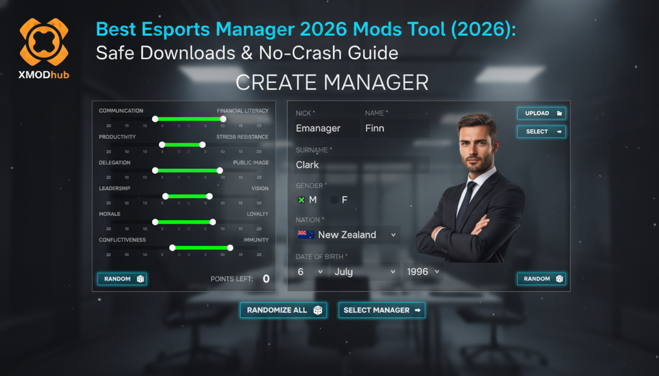 Best Esports Manager 2026 Mods Tool (2026): Safe Downloads & No-Crash Guide