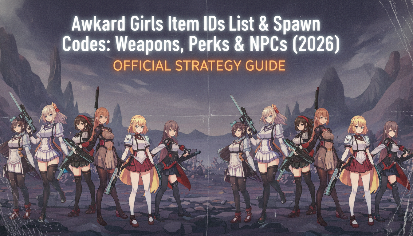 Awkward Girls Item IDs List & Console Spawn Codes (Complete Guide 2026)