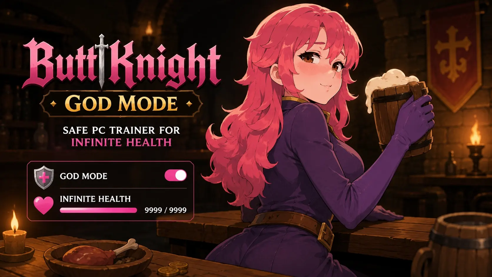 ButtKnight God Mode: Safe PC Trainer for Infinite Health