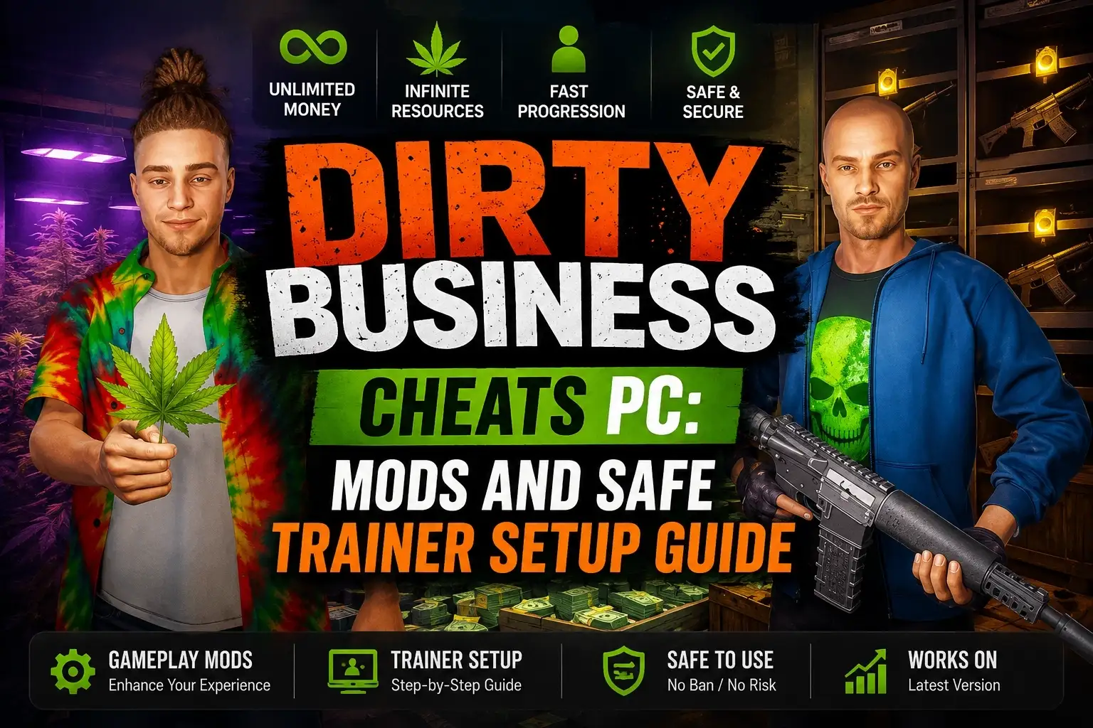 Dirty Business Level Up Fast: Working XP & Money Cheats