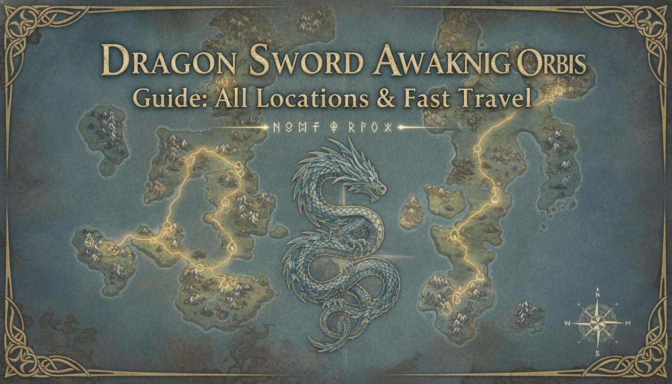 Dragon Sword Awakening Orbis Map Guide: All Locations & Fast Travel