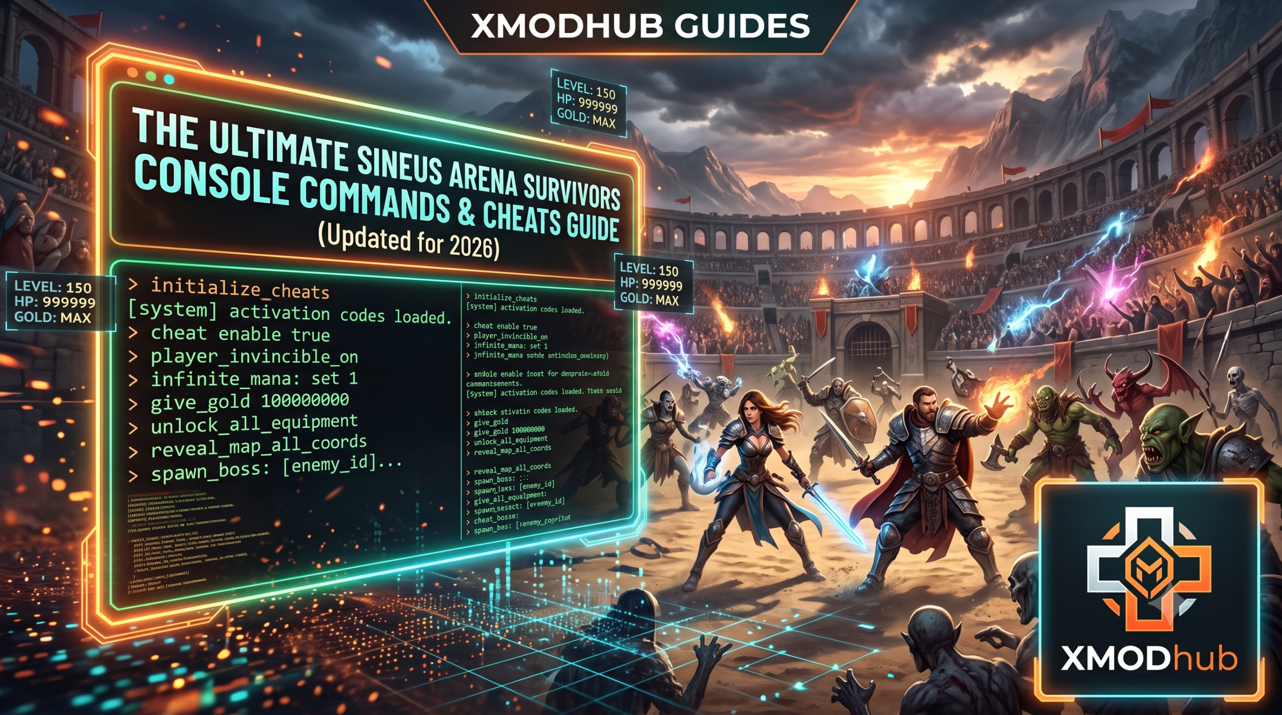 The Ultimate Sineus Arena Survivors Console Commands and Cheats Guide