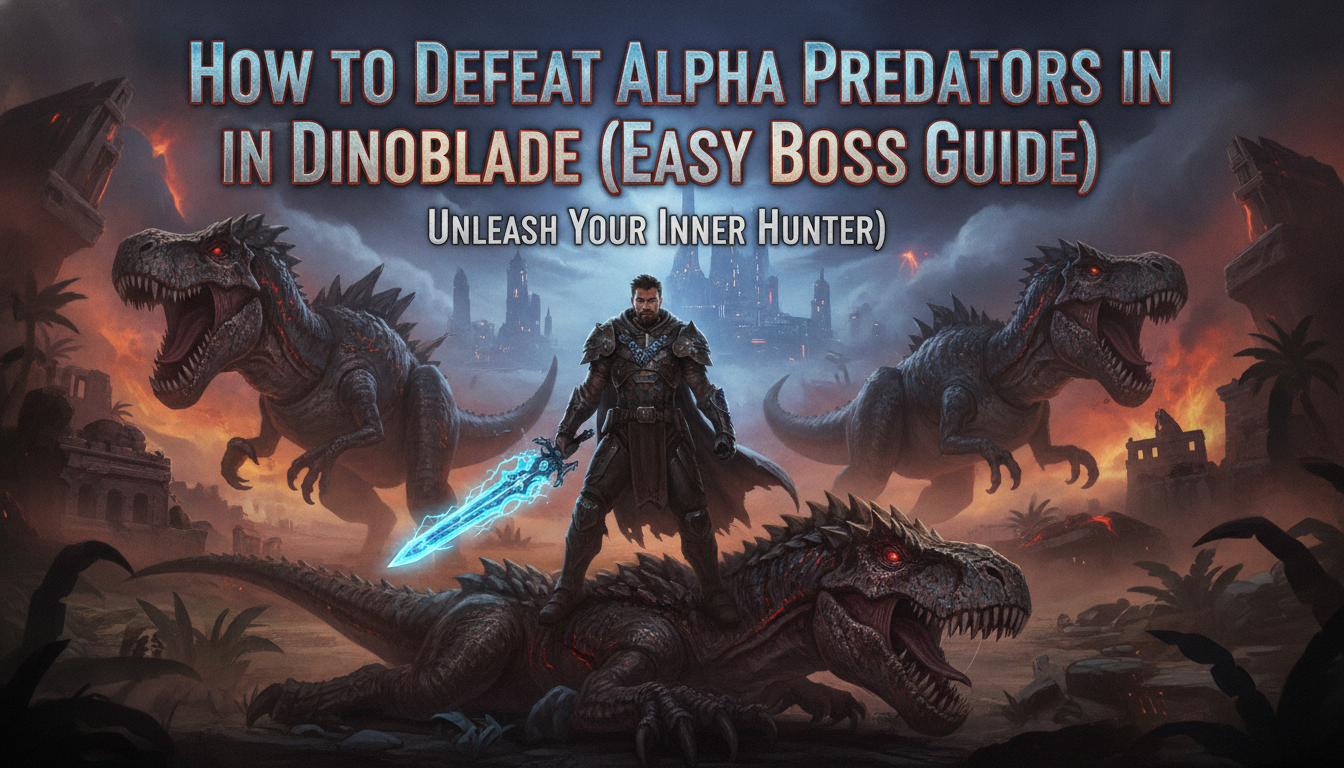 How to Defeat Alpha Predators in Dinoblade (Easy Boss Guide)