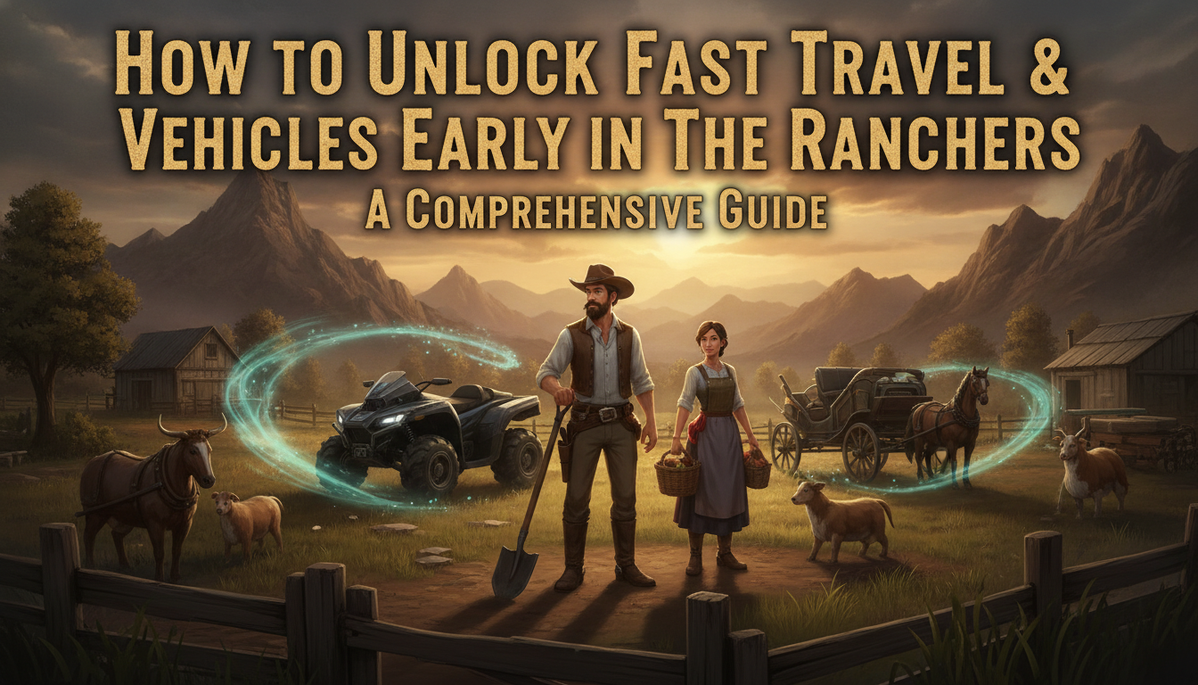 How to Unlock Fast Travel & Vehicles Early in The Ranchers