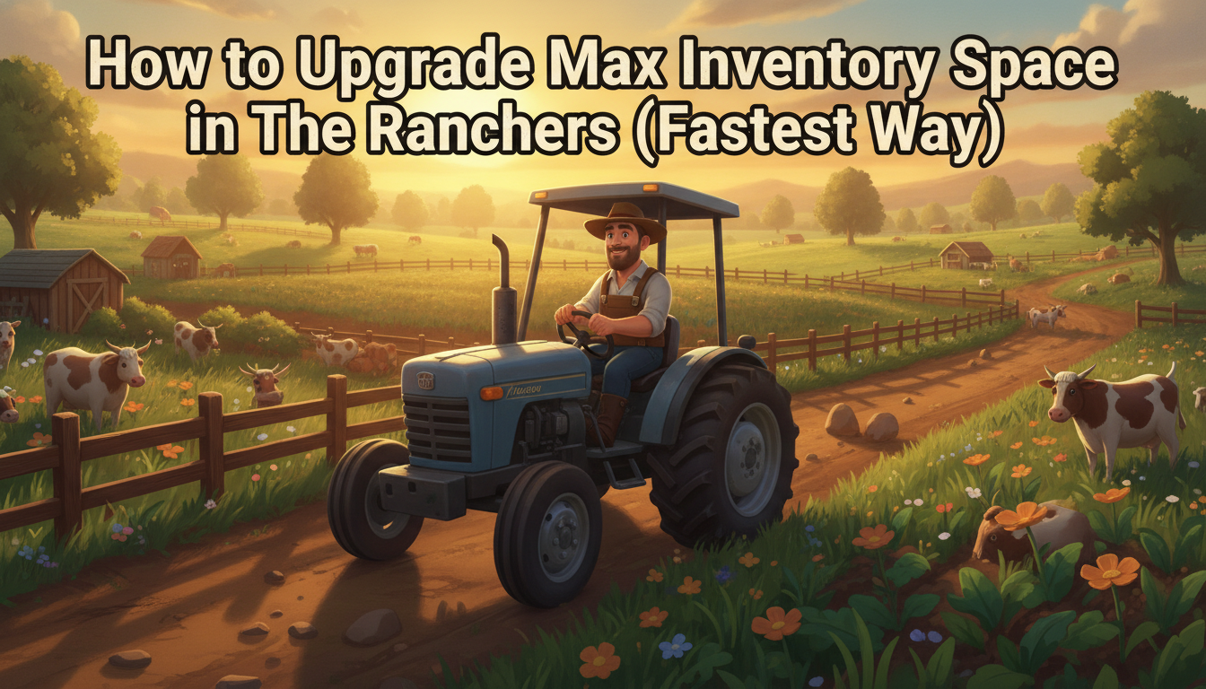 How to Upgrade Max Inventory Space in The Ranchers (Fastest Way)