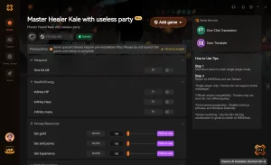 Master Healer Kale with useless party Cheats PC