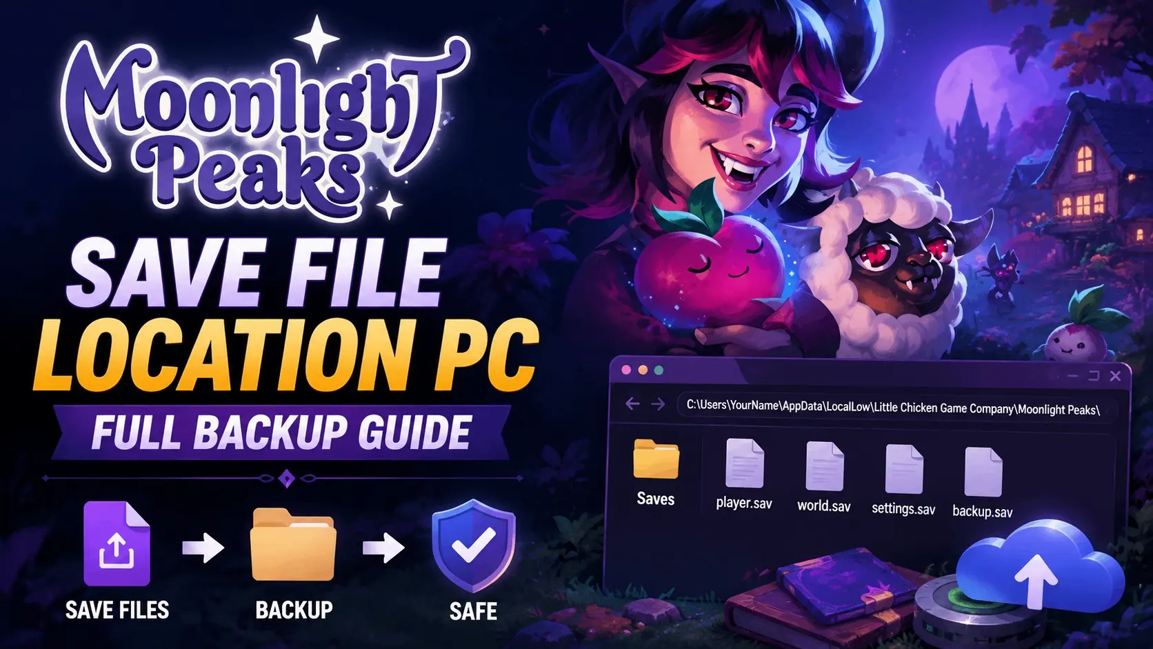 Moonlight Peaks Save File Location PC: Full Backup Guide