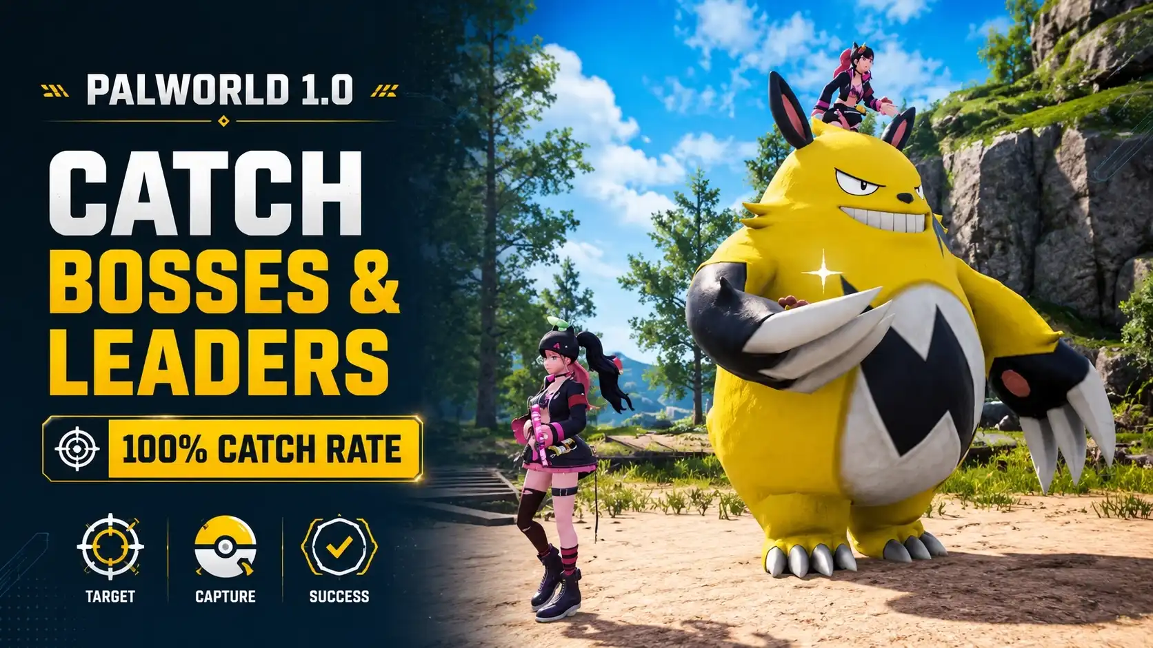 Palworld 1.0: Catch Bosses & Leaders (100% Catch Rate)
