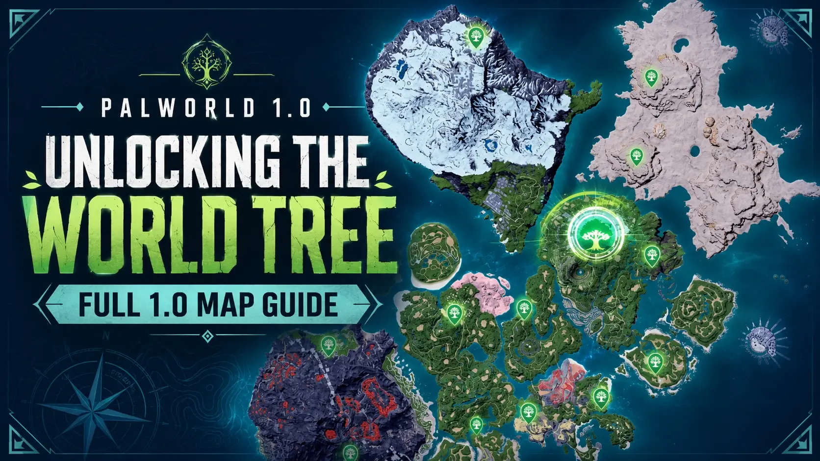 Palworld Unlocking the World Tree: Full 1.0 Map Guide